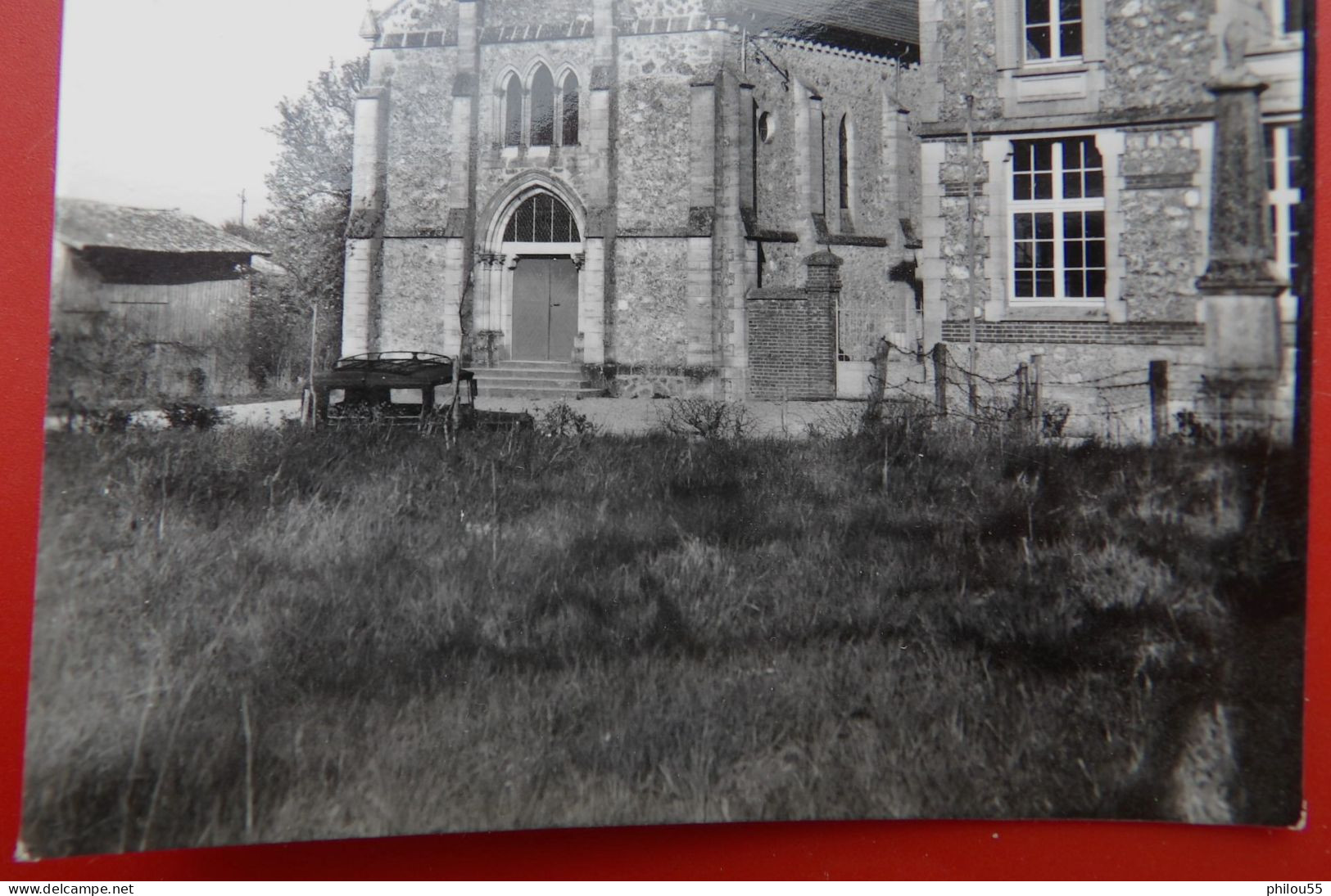 Cpsm 51 LE CHATELIER       Eglise       Voiture Ancienne - Givry En Argonne