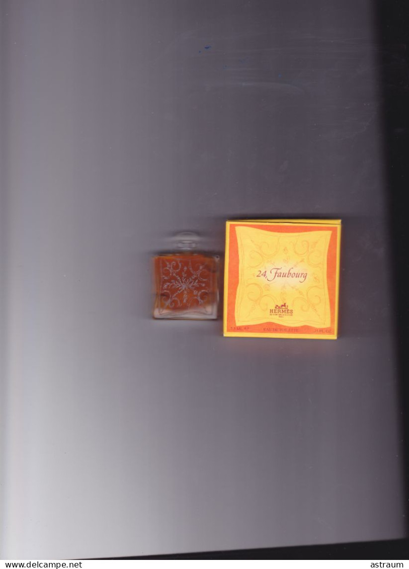 Miniature Vintage Parfum - Hermes - 24, Faubourg -EDT- Pleine Avec Boite 7,5 Ml - Miniaturas Mujer (en Caja)