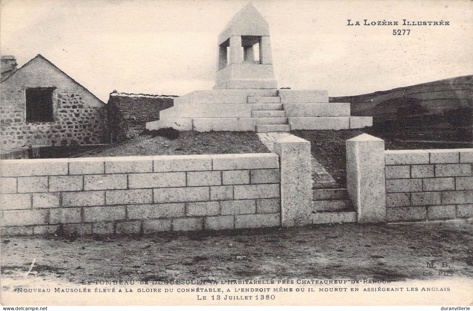48 Le Tombeau De Duguesclin (A L"Habitarelle De Chateauneuf-de-Randon). - Chateauneuf De Randon