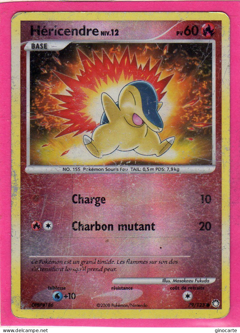 Carte Pokemon 2008 Diamant Et Perle Tresor Mysterieux 79/123 Hericendre 60pv Occasion - Diamant & Perle