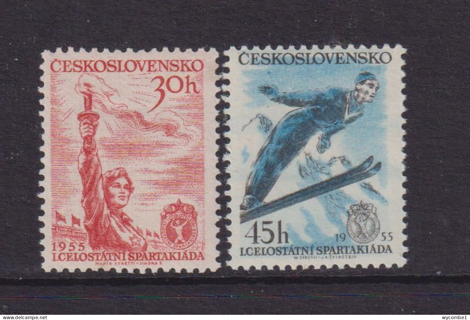 CZECHOSLOVAKIA  - 1955  Spartacist Games  Set  Never Hinged Mint - Ongebruikt