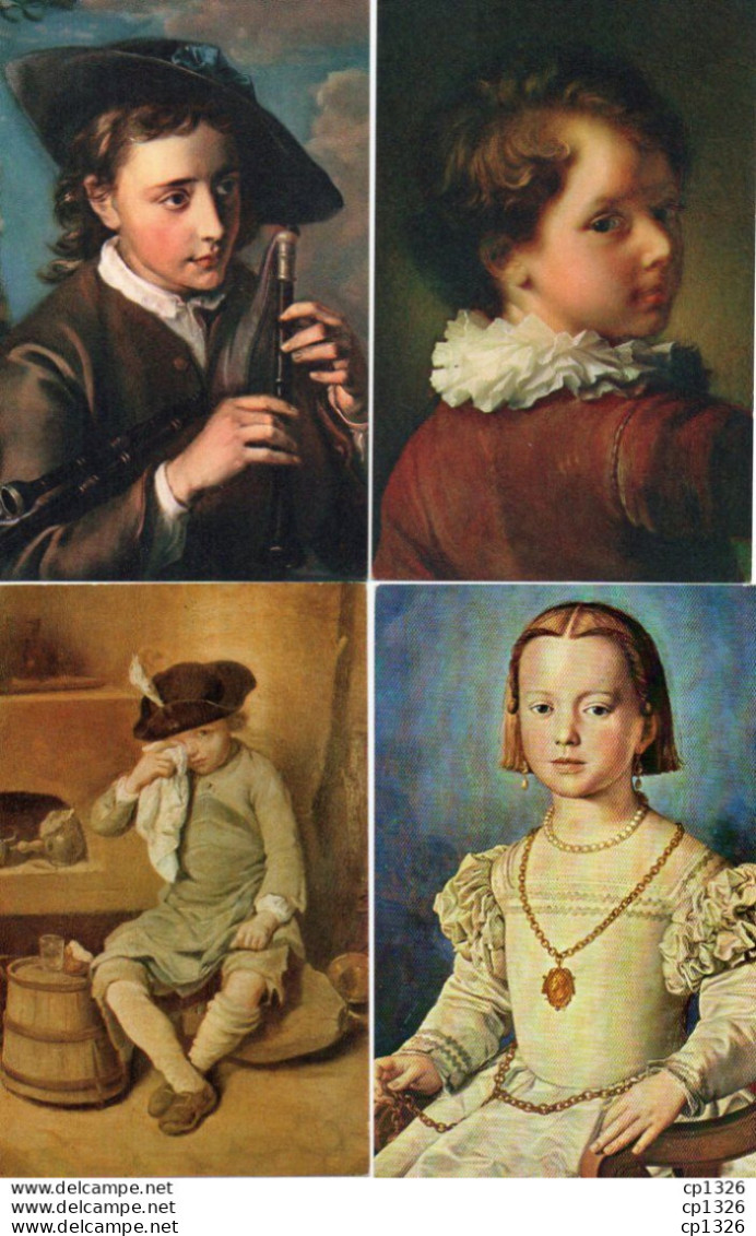 3V11Ch   Lot De 10 Cpa Portraits D'enfants Et Jeunes Adultes - Collections, Lots & Séries
