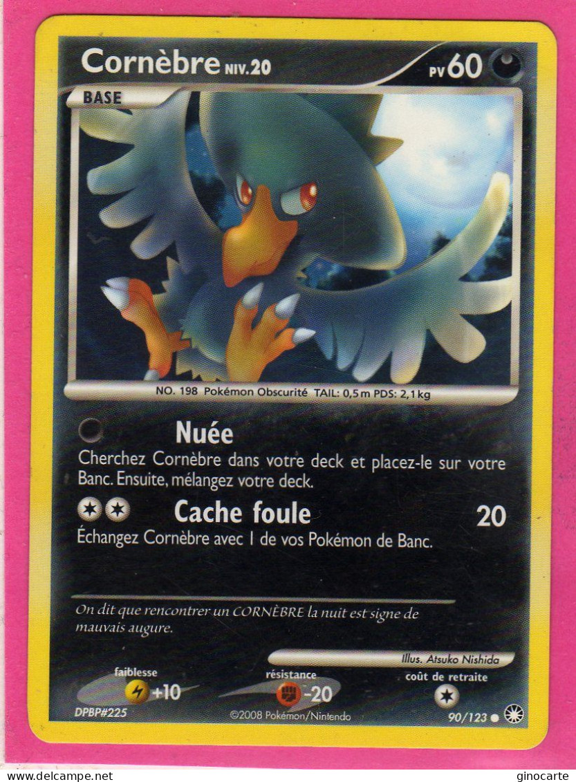 Carte Pokemon 2008 Diamant Et Perle Tresor Mysterieux 90/123 Cornebre 60pv Neuve - Diamant Und Perl