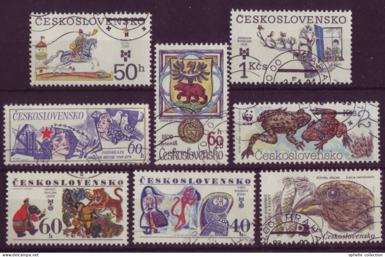 Europe - Tchécoslovaquie - Bestiaire - 8 Timbres Différents  - 6815 - Sonstige & Ohne Zuordnung