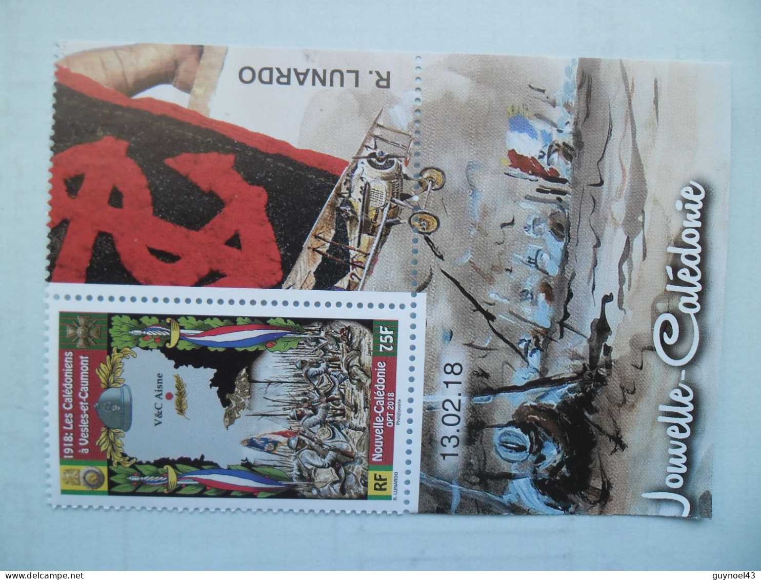 2018 Y/T 1327 " Les Calédoniens à Vesles-et-Caumont " Neuf*** Daté 13-02-18 - Unused Stamps
