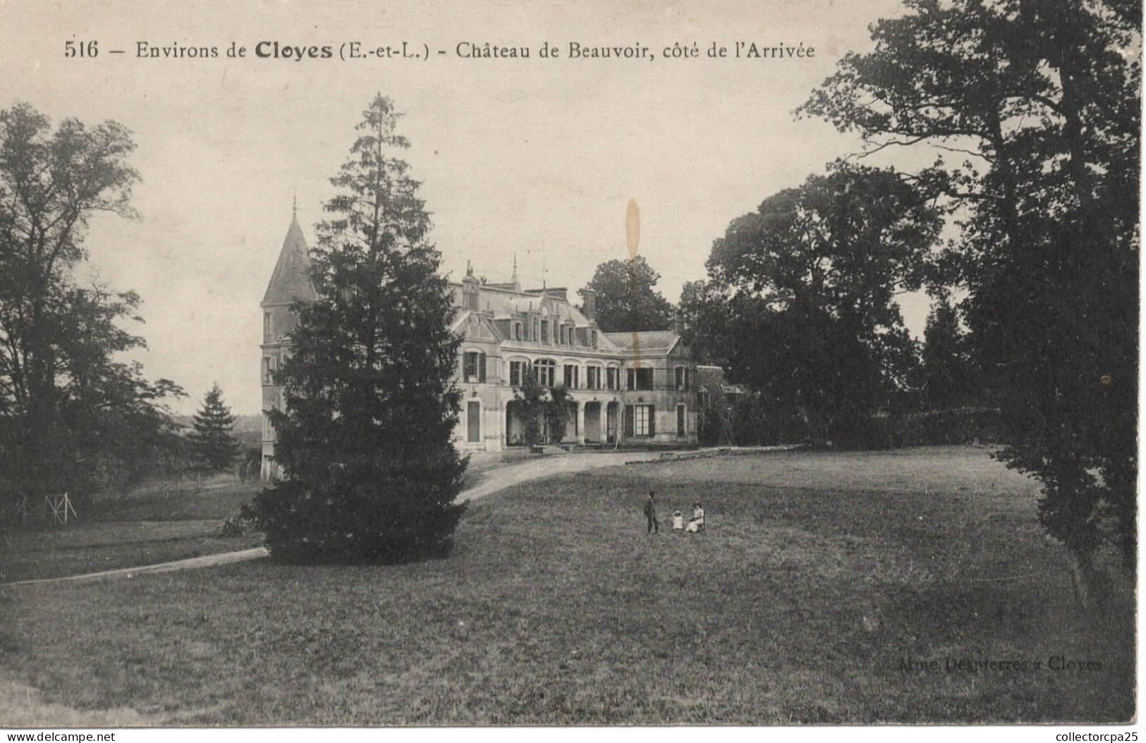 516 - Environs De Cloyes (E.-et-L.) - Château De Beauvoir, Côté De L'Arrivée ( RARE ! ) - Cloyes-sur-le-Loir
