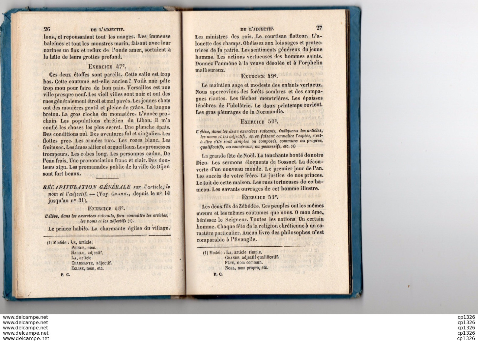 7z Petit Cours D'exercices Français Grammaire Petit Manuel De 1871 - 12-18 Anni