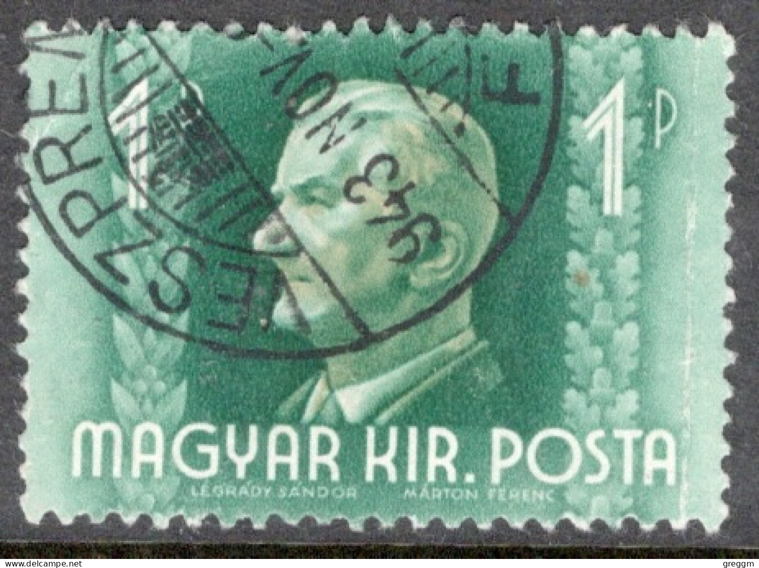 Hungary 1941  Single Stamp Celebrating Miklos Horthy In Fine Used - Oblitérés