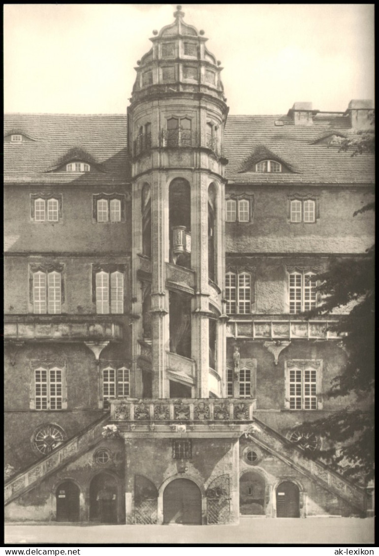 Sammelkarte Torgau Torgau, Schloß Hartenfels Hoffront Mit Wendelstein 1974 - Torgau