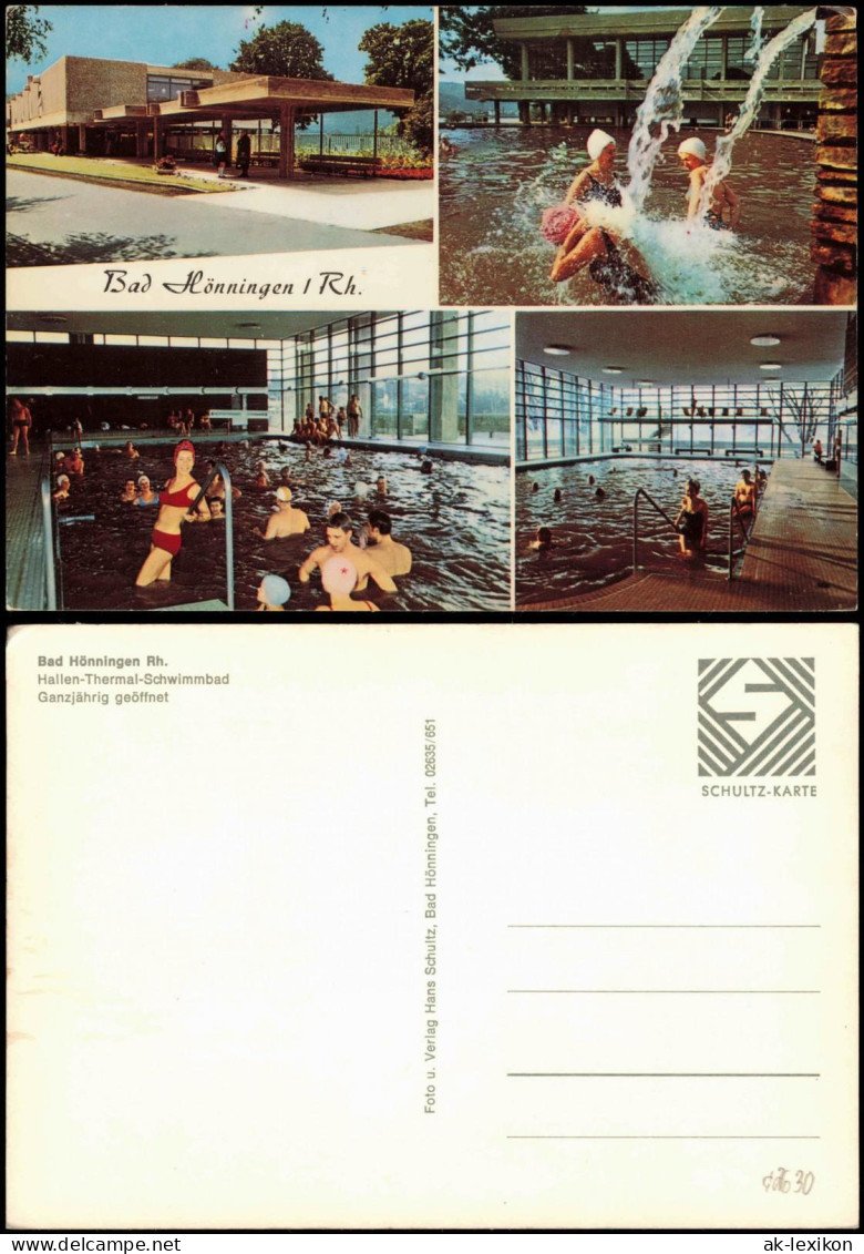 Ansichtskarte Bad Hönningen Mehrbildkarte Hallen-Thermal-Schwimmbad 1970 - Bad Hönningen