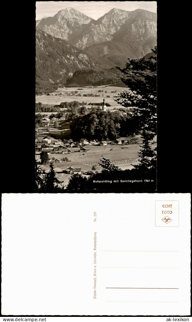 Ansichtskarte Ruhpolding Ruhpolding Mit Sonntagshorn 1960 - Ruhpolding