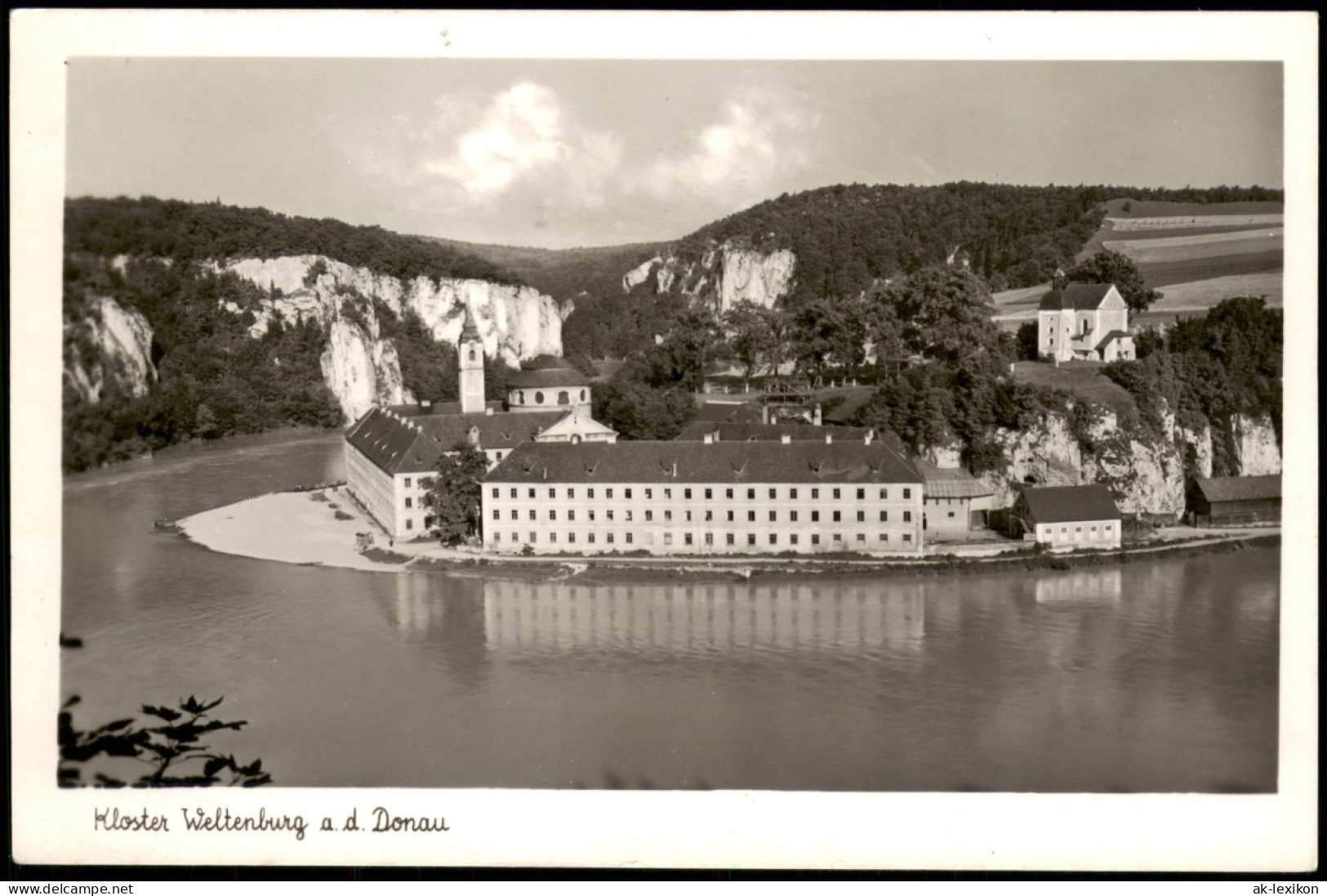 Ansichtskarte Kelheim Panorama Blick Auf Kloster Weltenburg 1955 - Kelheim