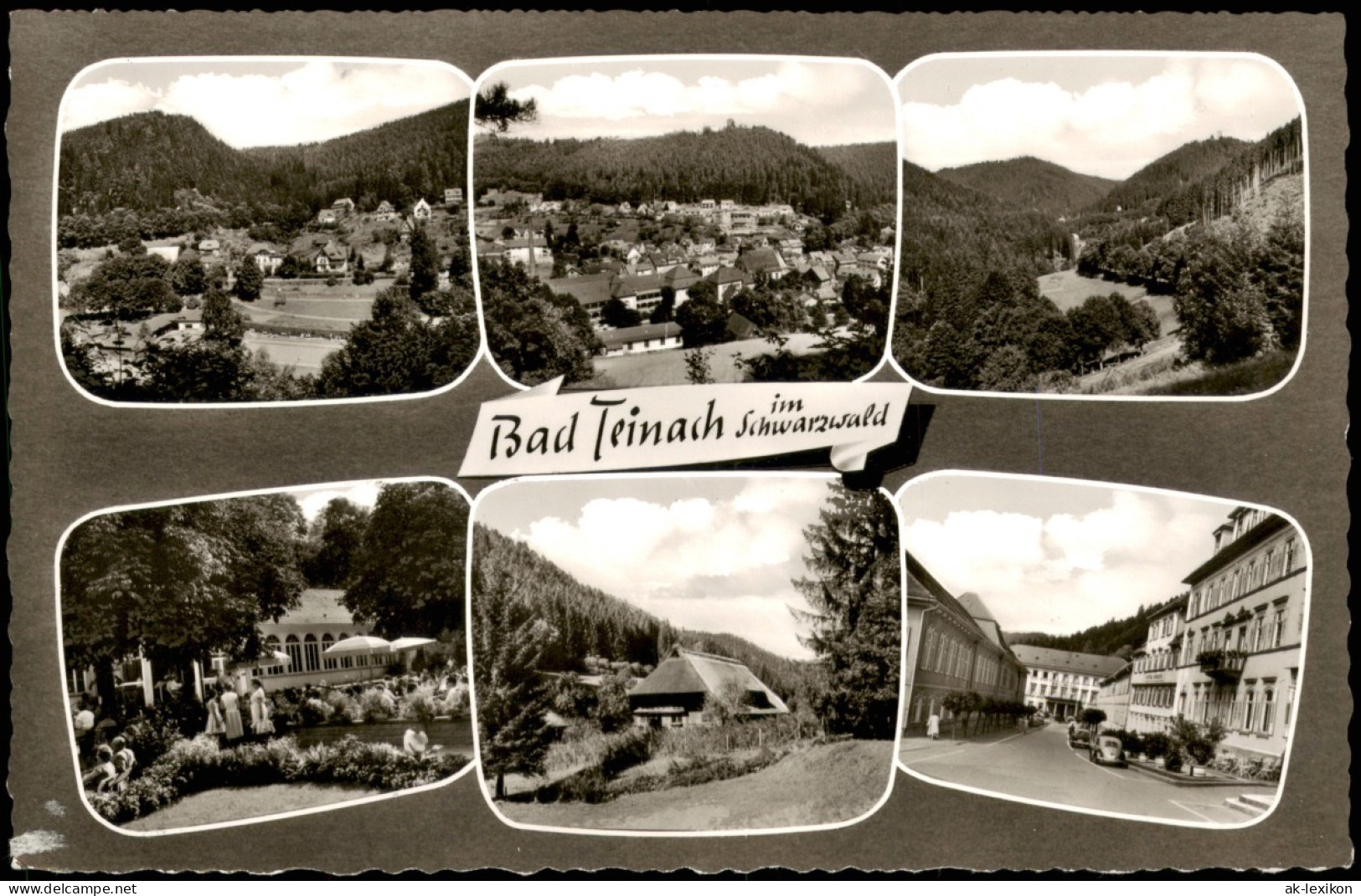 Ansichtskarte Bad Teinach-Zavelstein 6 Bild Stadt Und Umlandansichten 1963 - Bad Teinach