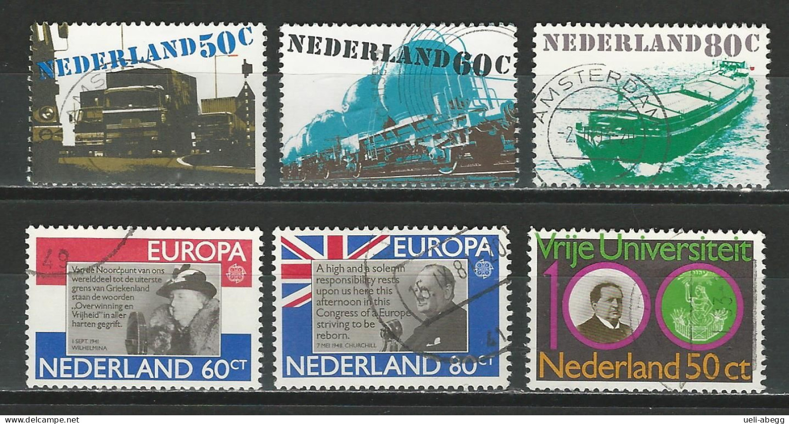 Niederlande NVPH 1204-09 , Mi 1165-70 O - Usados