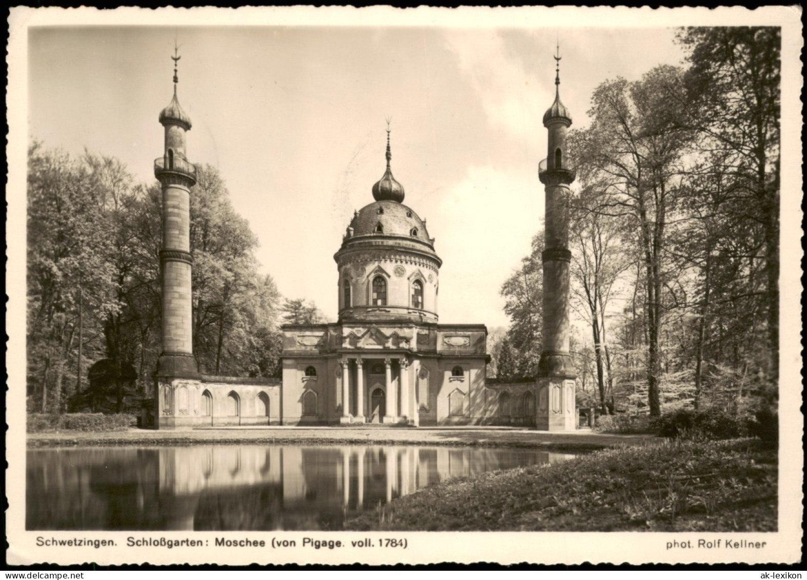 Schwetzingen Schloßgarten Moschee (von Pigage. Voll. 1784) 1939 - Schwetzingen