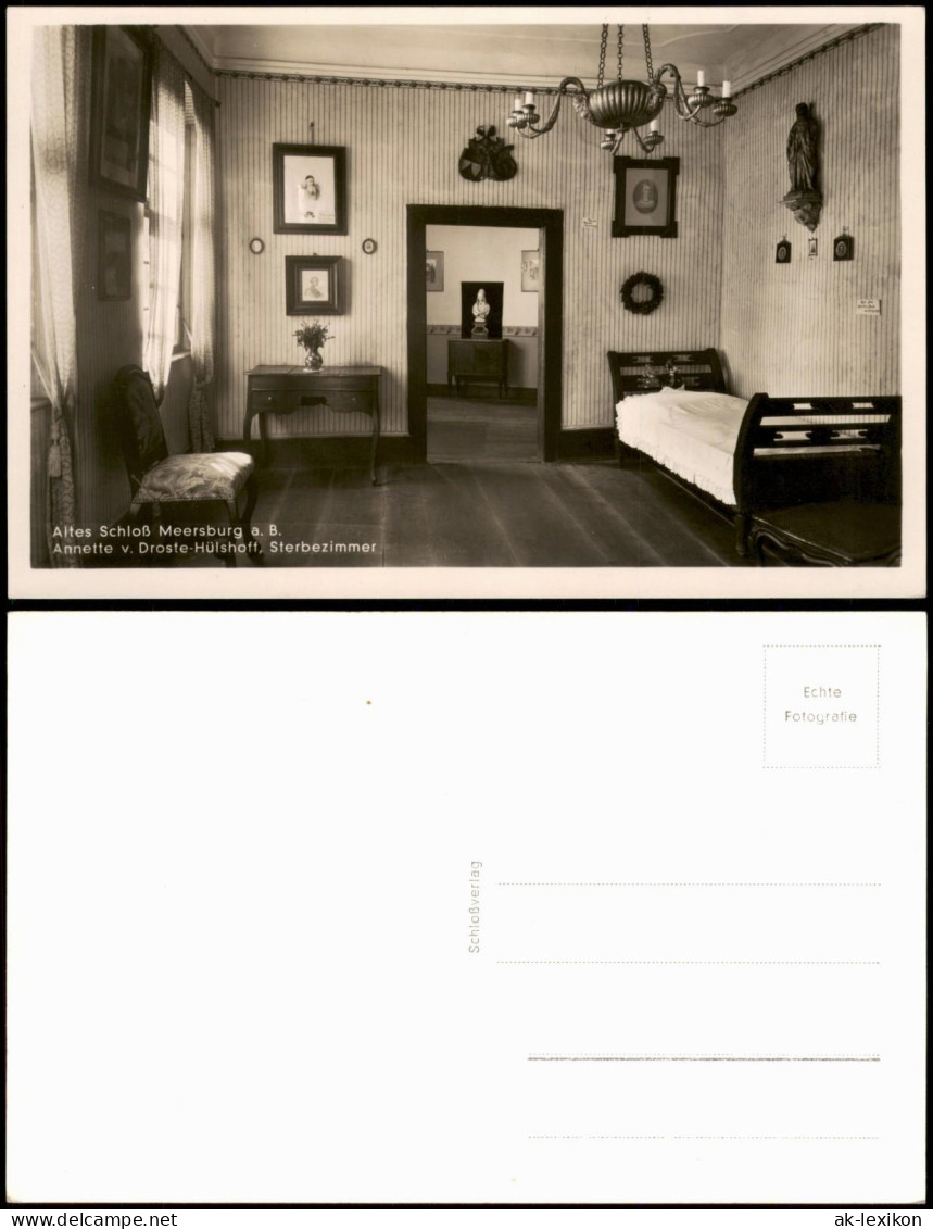 Meersburg Annette V. Droste-Hülshoff, Sterbezimmer Altes Schloß 1928 - Meersburg