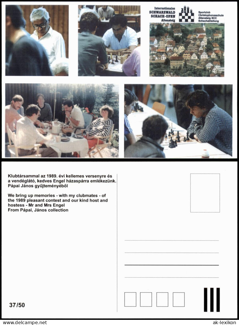 Ansichtskarte  Schach-Spiel (Chess) SCHWARZWALD SCHACH-OPEN ALTENSTEIG 1989 - Contemporain (à Partir De 1950)