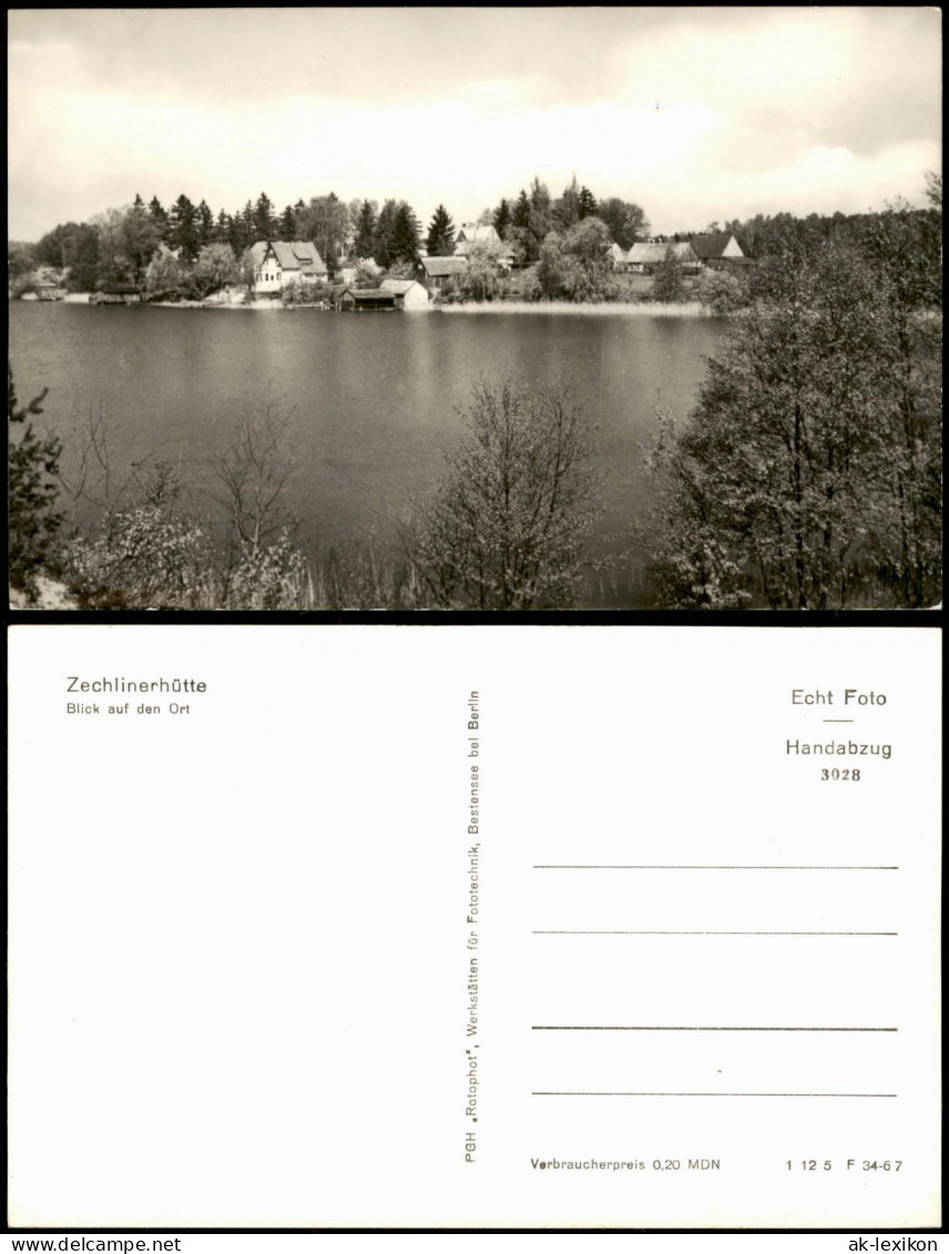 Ansichtskarte Zechlinerhütte/Mark-Rheinsberg Blick Auf Den Ort 1967 - Zechlinerhütte