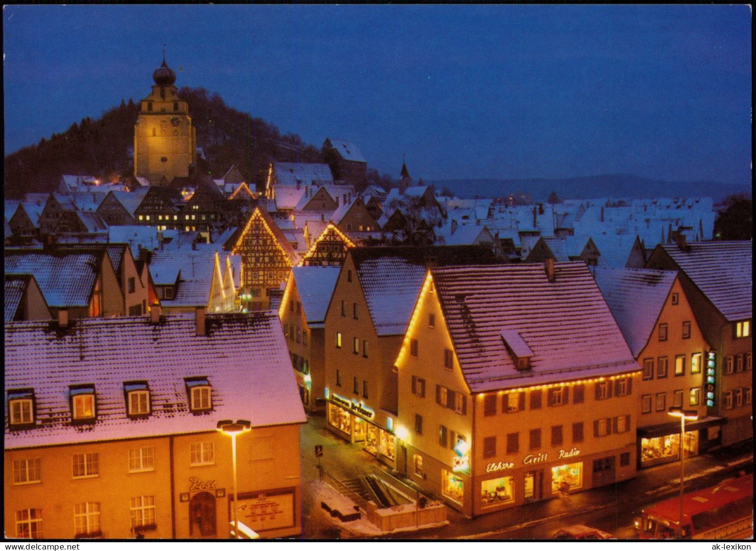 Ansichtskarte Herrenberg Panorama-Ansicht Blick Auf Geschäftsstraße 1990 - Herrenberg