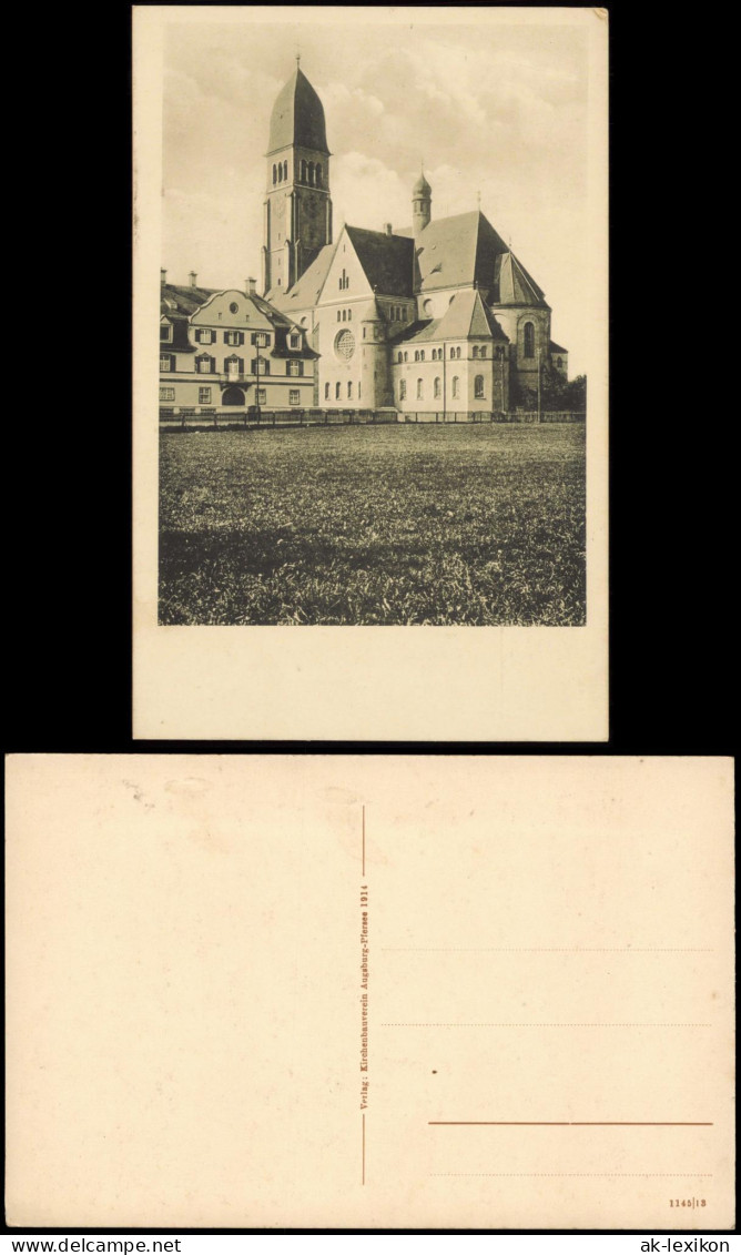 Ansichtskarte Augsburg Pfersee - Kirche 1915 - Augsburg