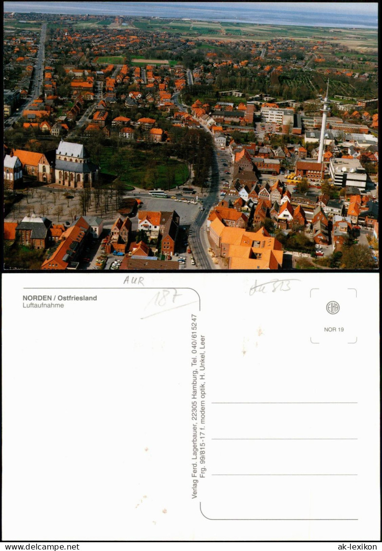 Ansichtskarte Norden Luftbild 1998 - Norden