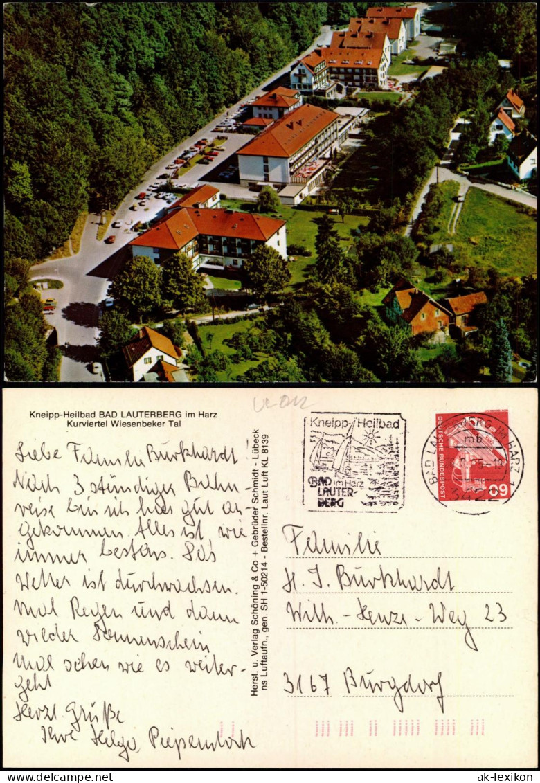 Ansichtskarte Bad Lauterberg Im Harz Luftbild Kurviertel Wiesenbeker Tal 1985 - Bad Lauterberg