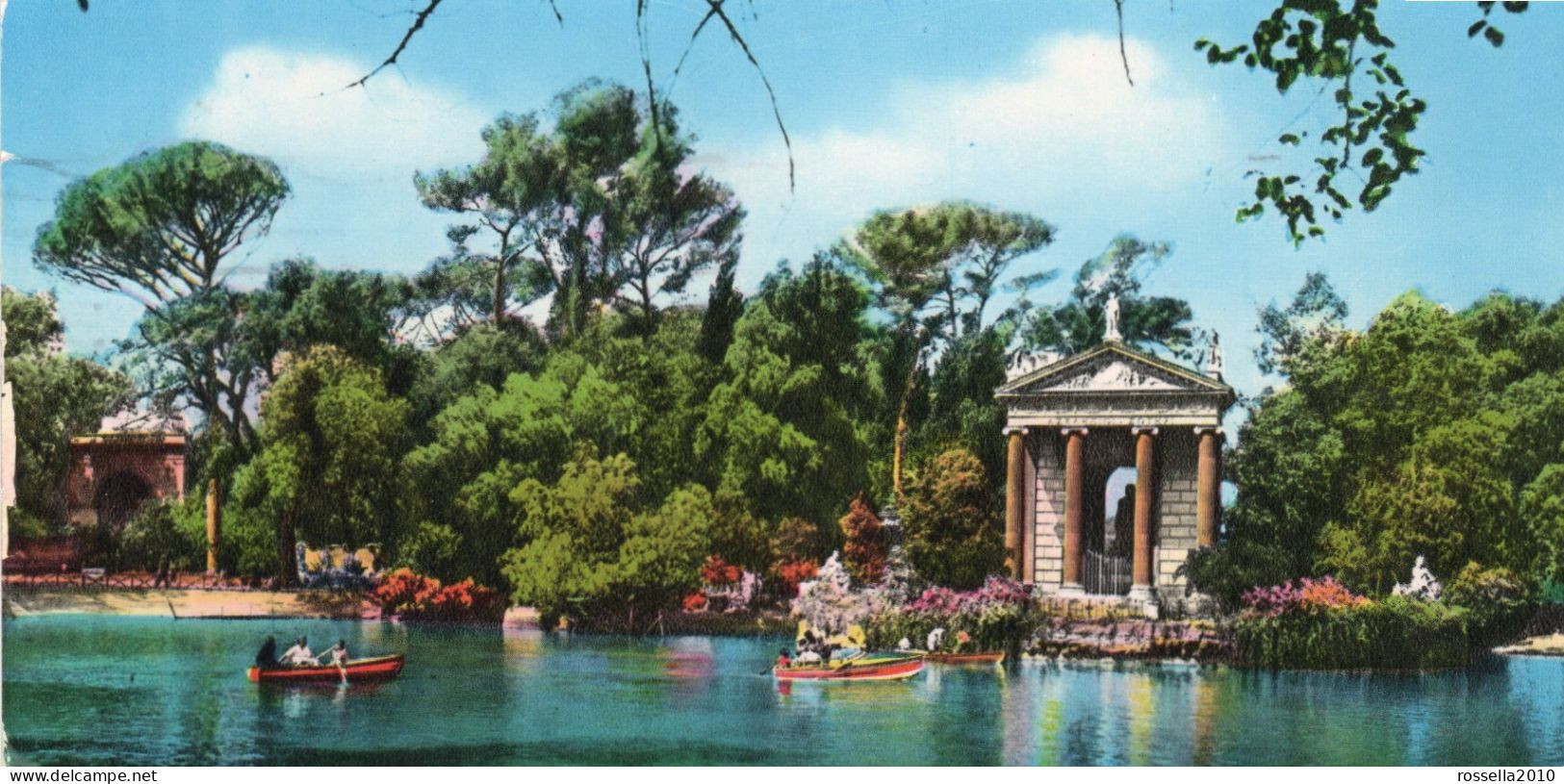 CARTOLINA Mignon Segnalibro 1965 ITALIA ROMA VILLA BORGHESE Italy Postcard ITALIEN Ansichtskarten - Parks & Gardens