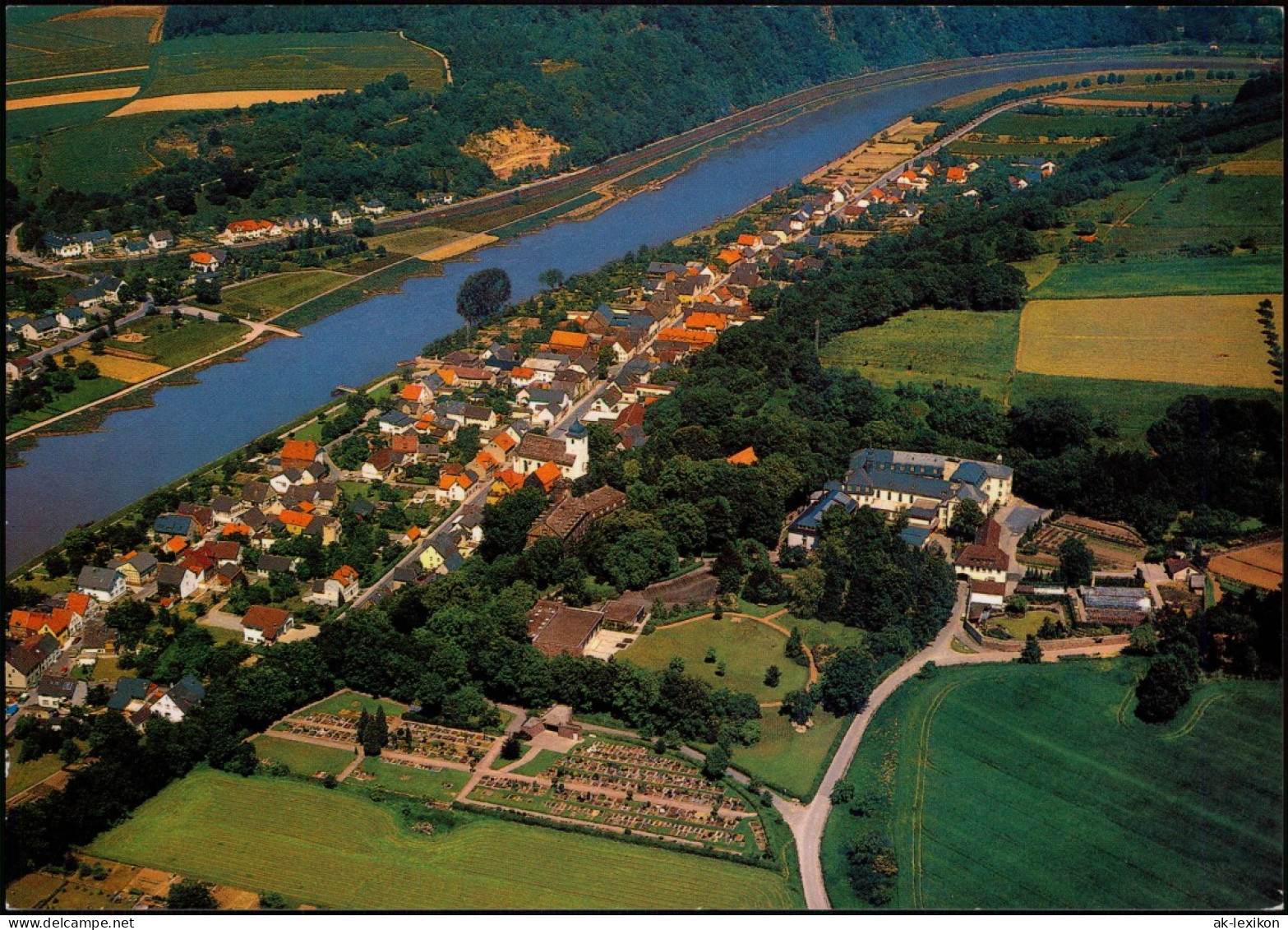 Ansichtskarte Herstelle-Beverungen Luftbild 1990 - Beverungen