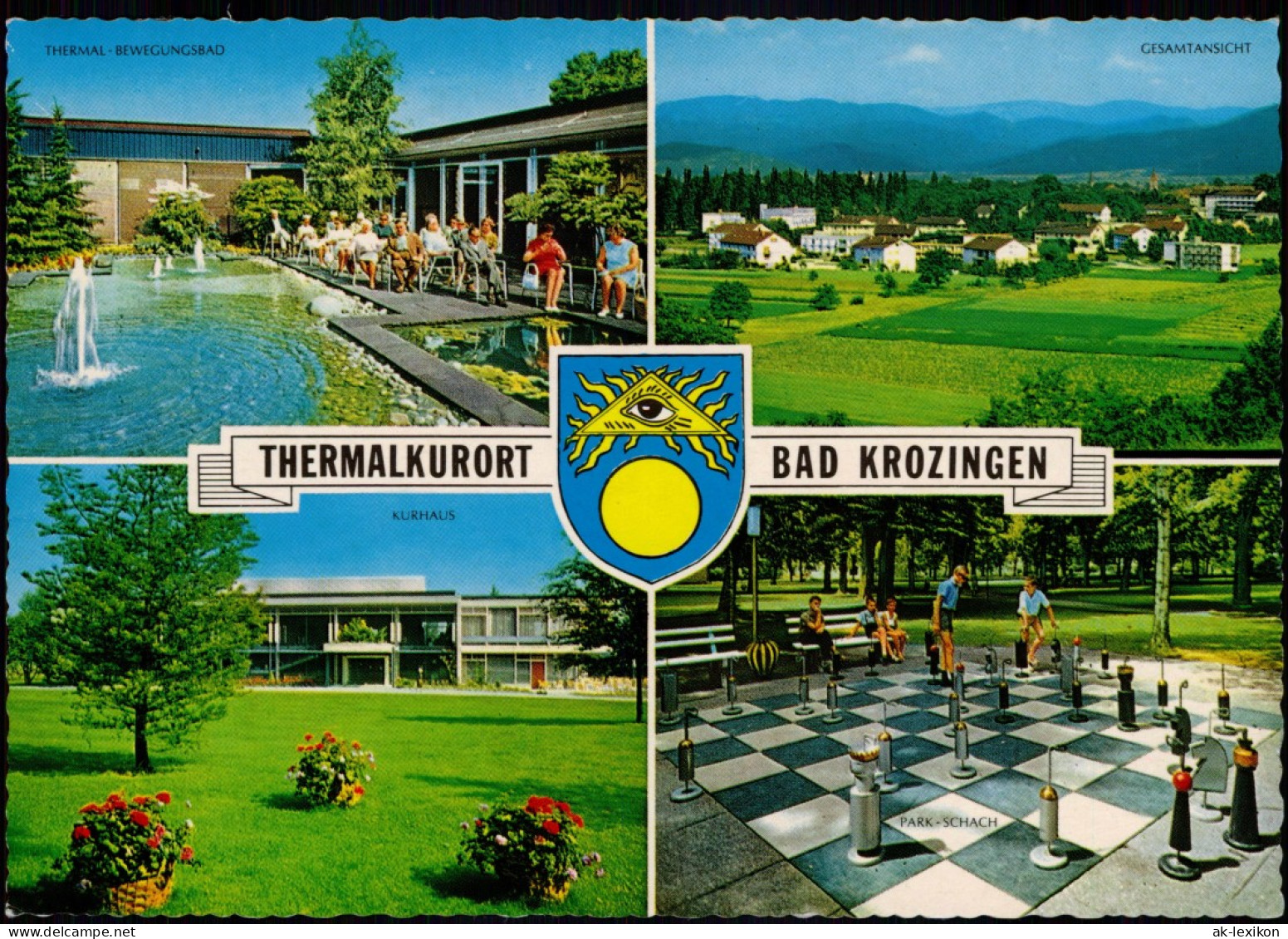 Ansichtskarte Bad Krozingen Mehrbildkarte U.a. Groß-Schach-Anlage 1970 - Bad Krozingen