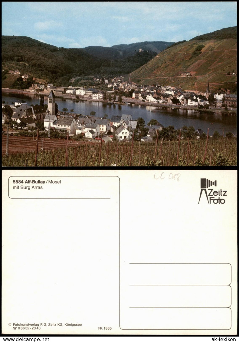 Ansichtskarte Alf (Mosel) Stadt Mit Burg Arras 1981 - Alf-Bullay