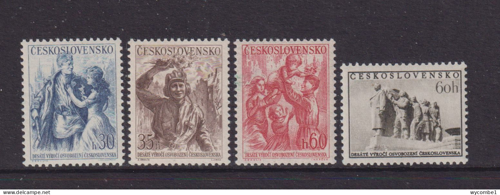 CZECHOSLOVAKIA  - 1955  Liberation  Set  Never Hinged Mint - Unused Stamps