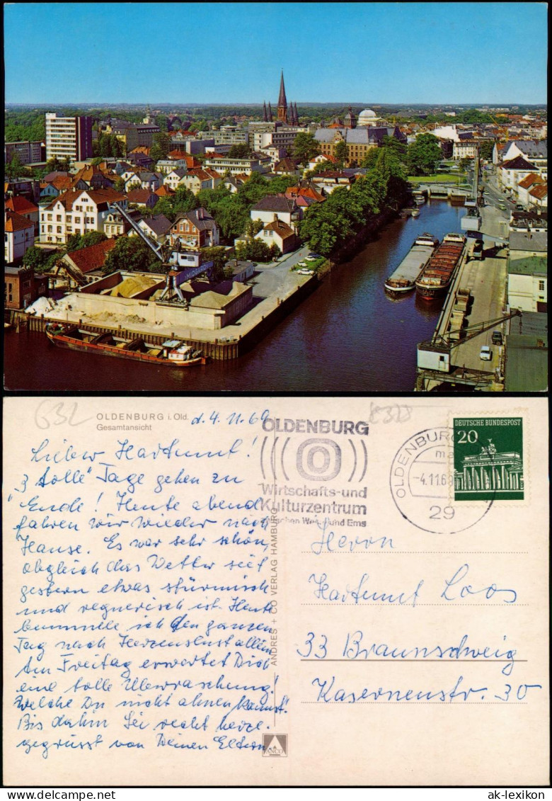 Ansichtskarte Oldenburg Panorama-Ansicht Gesamtansicht 1969 - Oldenburg