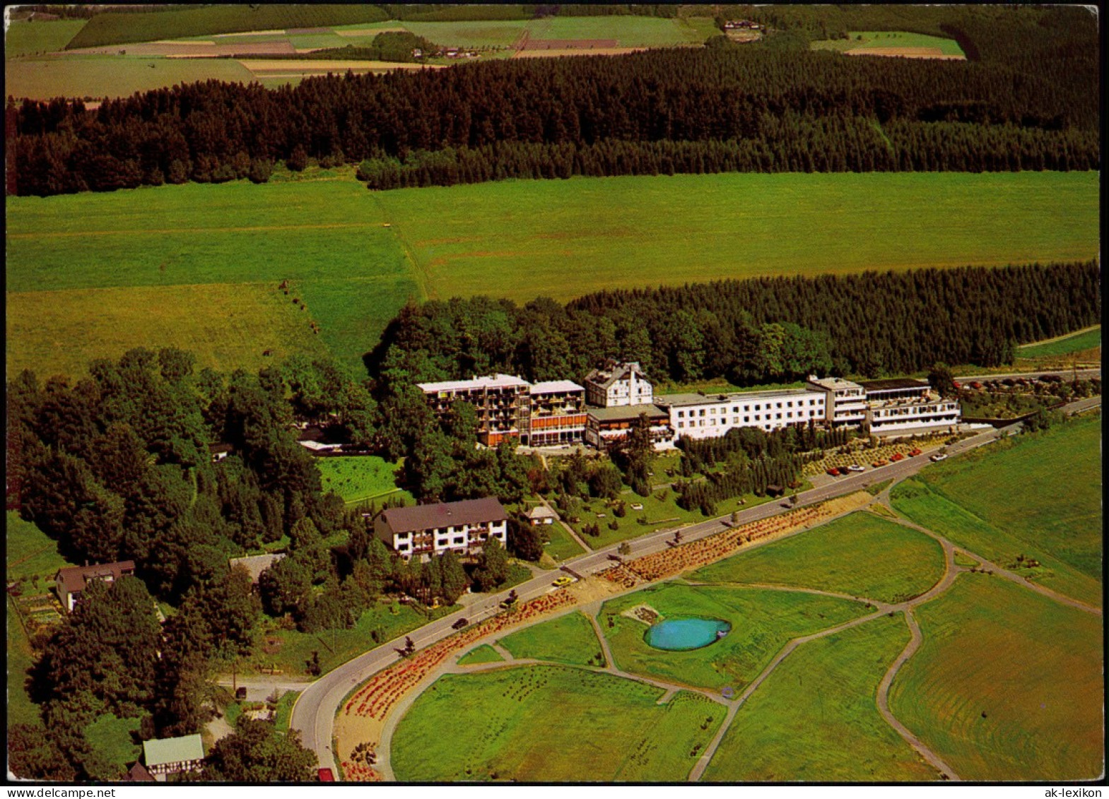 Ansichtskarte Hoheleye-Winterberg Luftbild Kurklinik 1988 - Winterberg