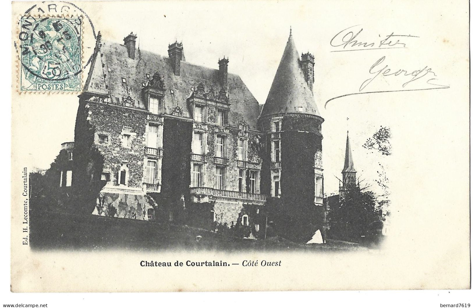 28  Courtalain -  Chateau De Courtalain -  Cote Ouest - Courtalain