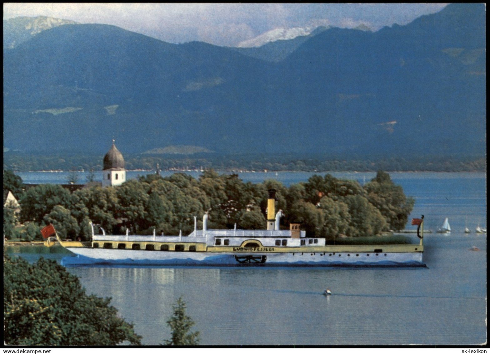 Chiemsee CHIEMSEE-SCHIFFAHRT Schiff Raddampfer LUDWIG FESSLER 1980 - Chiemgauer Alpen