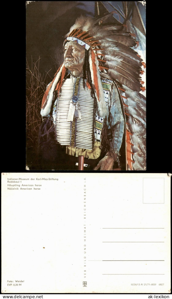 Radebeul Häuptling American Horse Indianer-Museum Der Karl-May-Stiftung 1971 - Radebeul