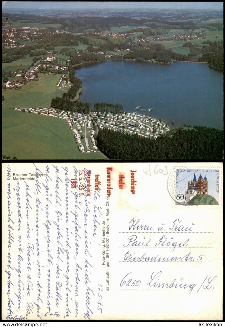 Ansichtskarte Marienheide Luftbild 1985 - Marienheide