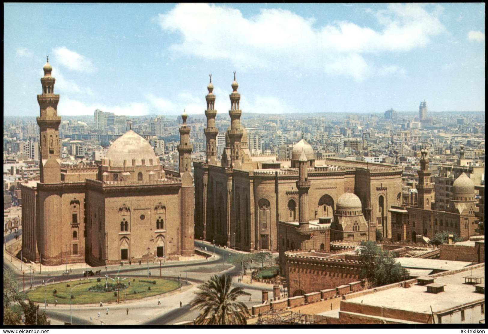 Kairo القاهرة Panorama Mit Moschee Sultan Hassan And El-Riffaie Mosque 1970 - Cairo