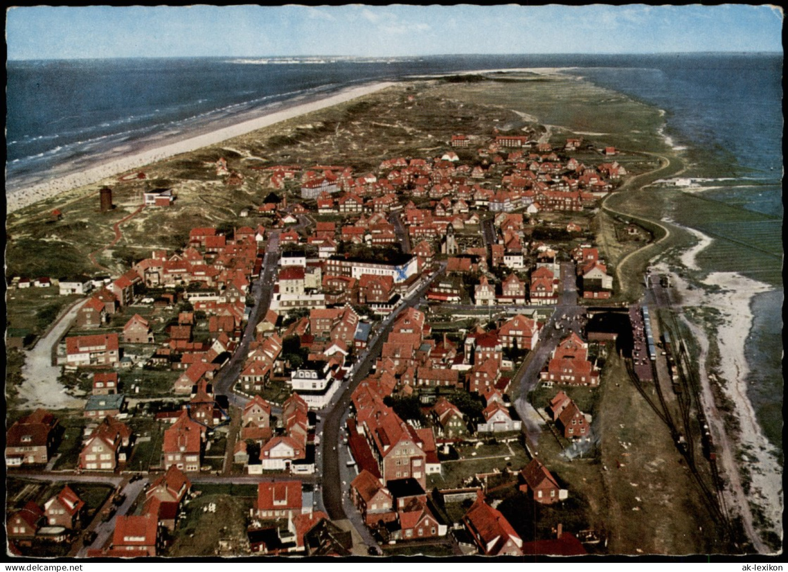 Ansichtskarte Juist Luftbild 1968 - Juist