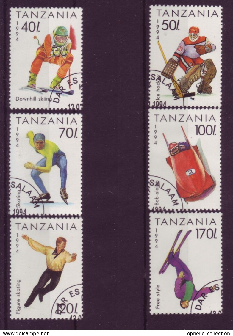 Afrique - Tanzanie - Lillehammer'94 - Jeux Olympiques D'hiver - 6 Timbres Différents  - 6824 - Guinea-Bissau