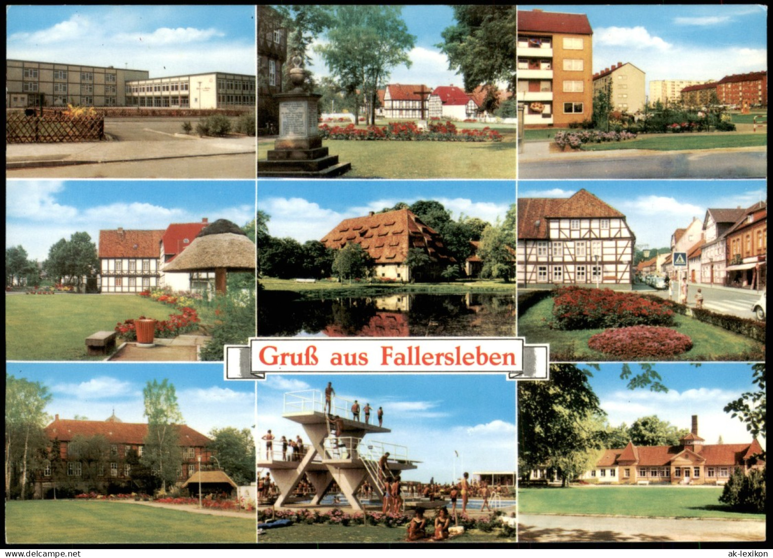 Fallersleben-Wolfsburg Neubauten, Fachwerkhäuser - Mehrbild 1984 - Wolfsburg