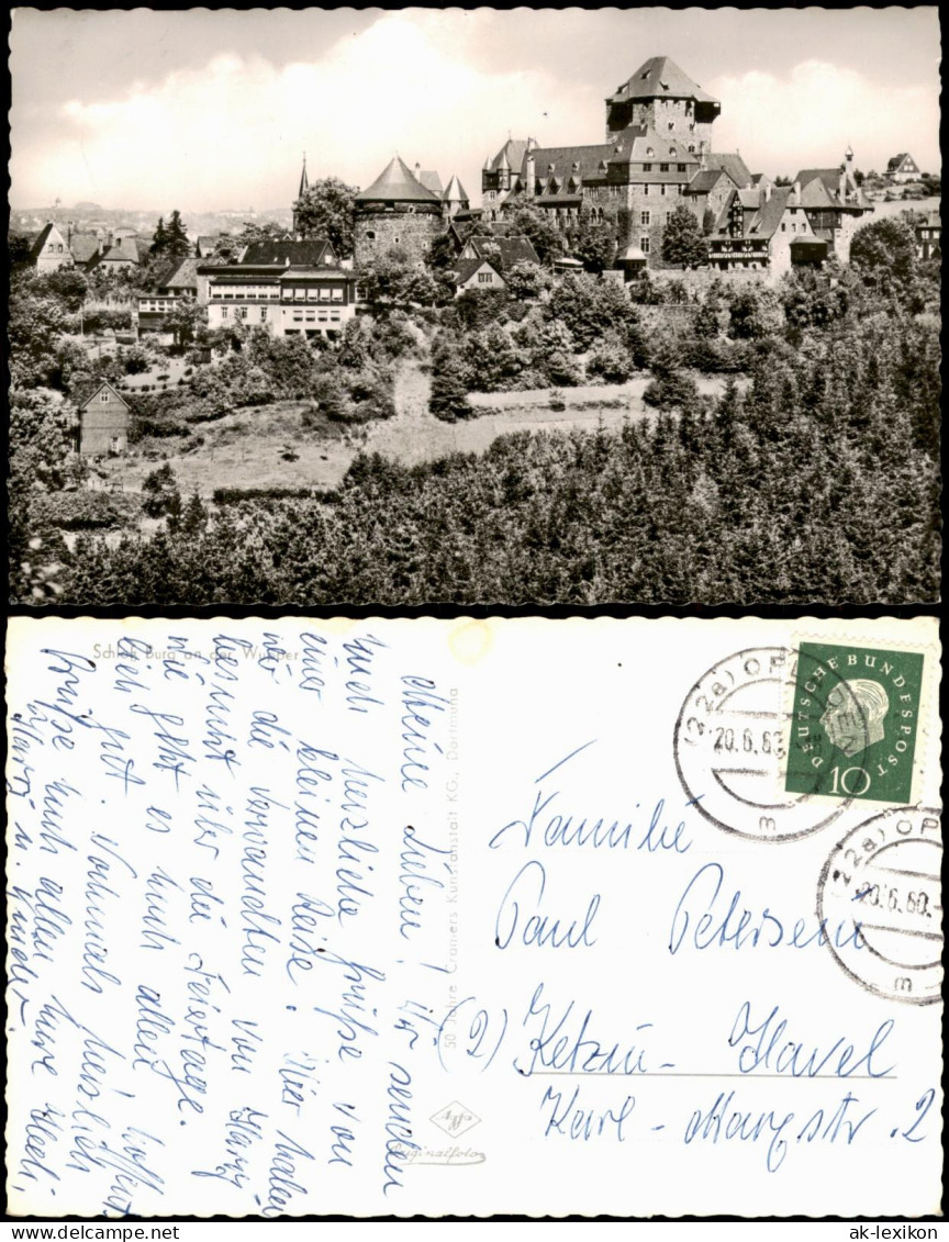 Ansichtskarte Burg An Der Wupper-Solingen Schloss Burg - Fotokarte 1963 - Solingen