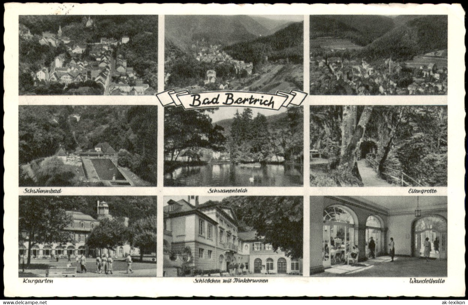 Ansichtskarte Bad Bertrich Ortsansichten Mehrbild 1963 - Bad Bertrich