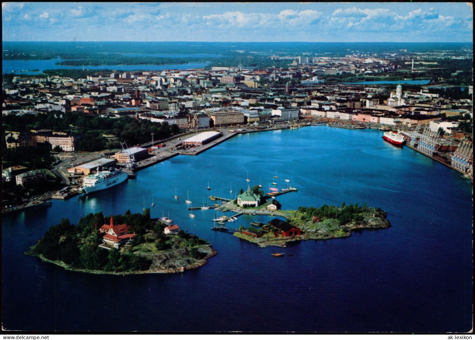 Postcard Helsinki Helsingfors Luftbild 1976 - Finnland
