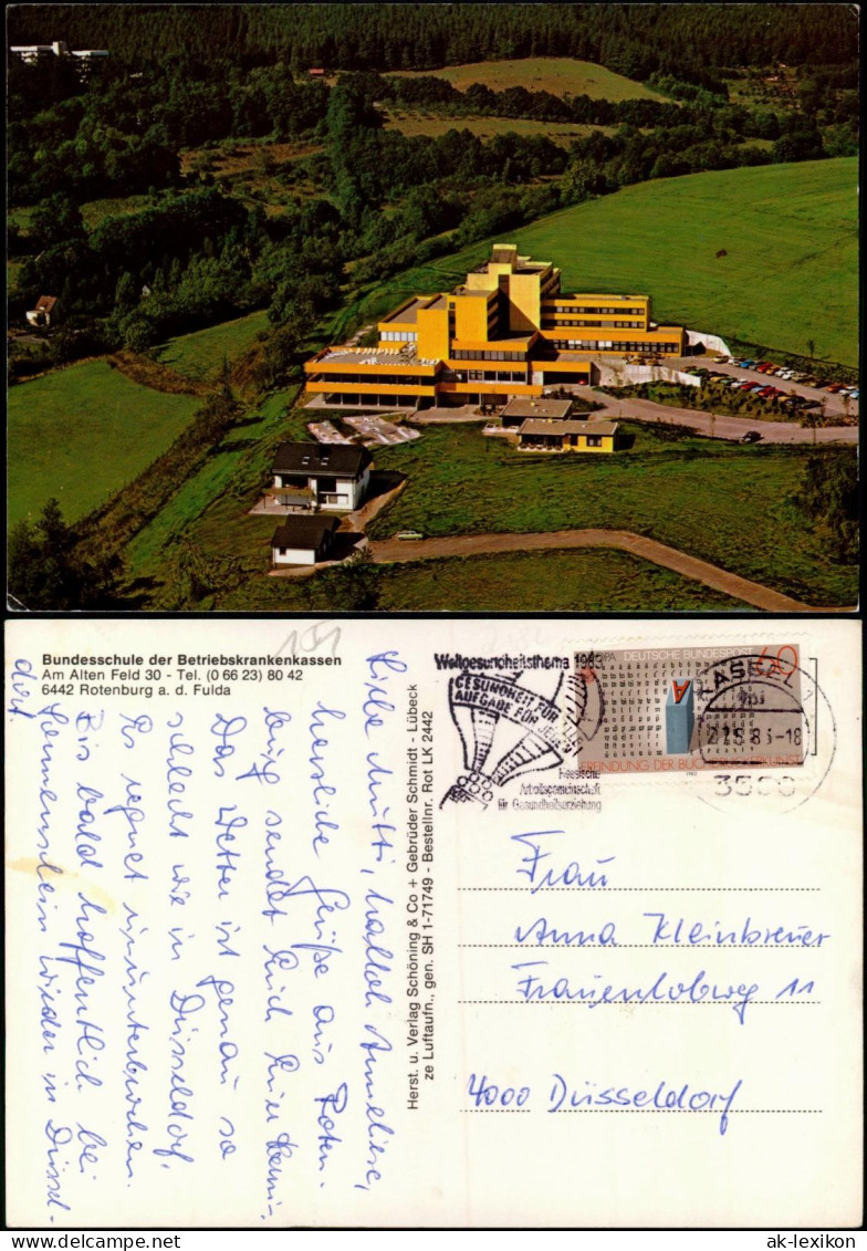 Rotenburg A. D. Fulda Luftbild Bundesschule Der Betriebskrankenkassen 1985 - Rotenburg