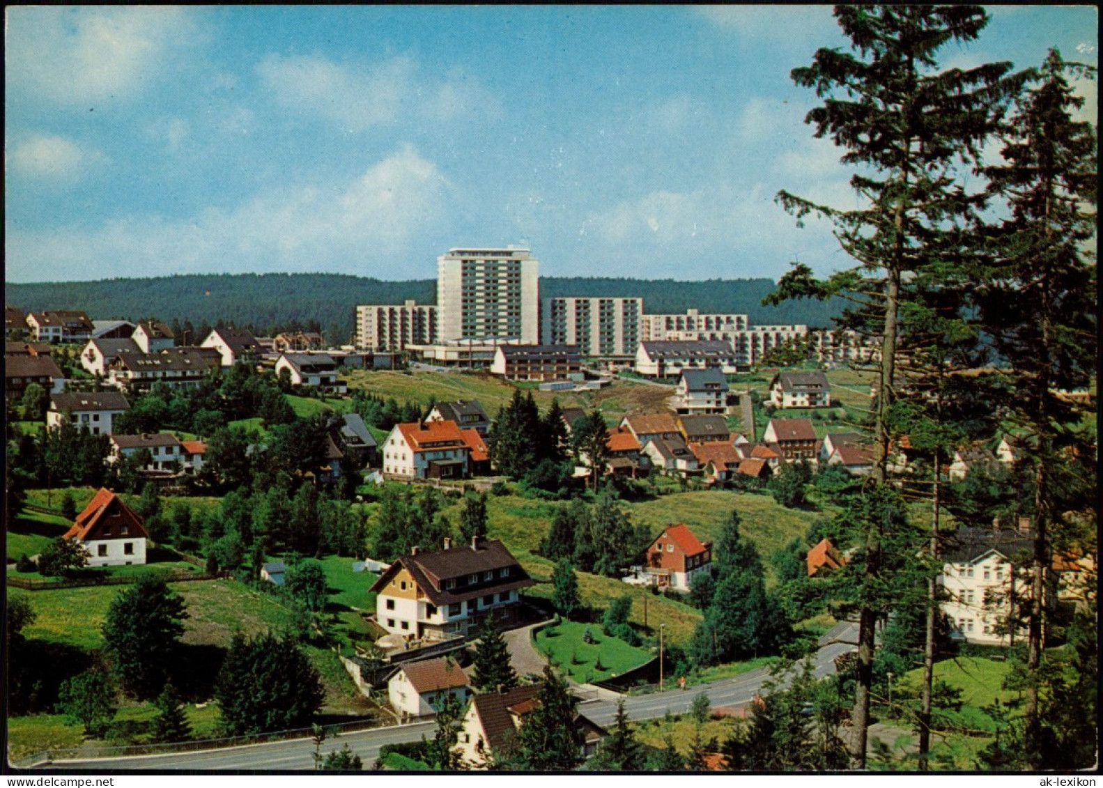 Altenau-Clausthal-Zellerfeld Blick Auf Stadt Und Hochhäuser 1979 - Altenau
