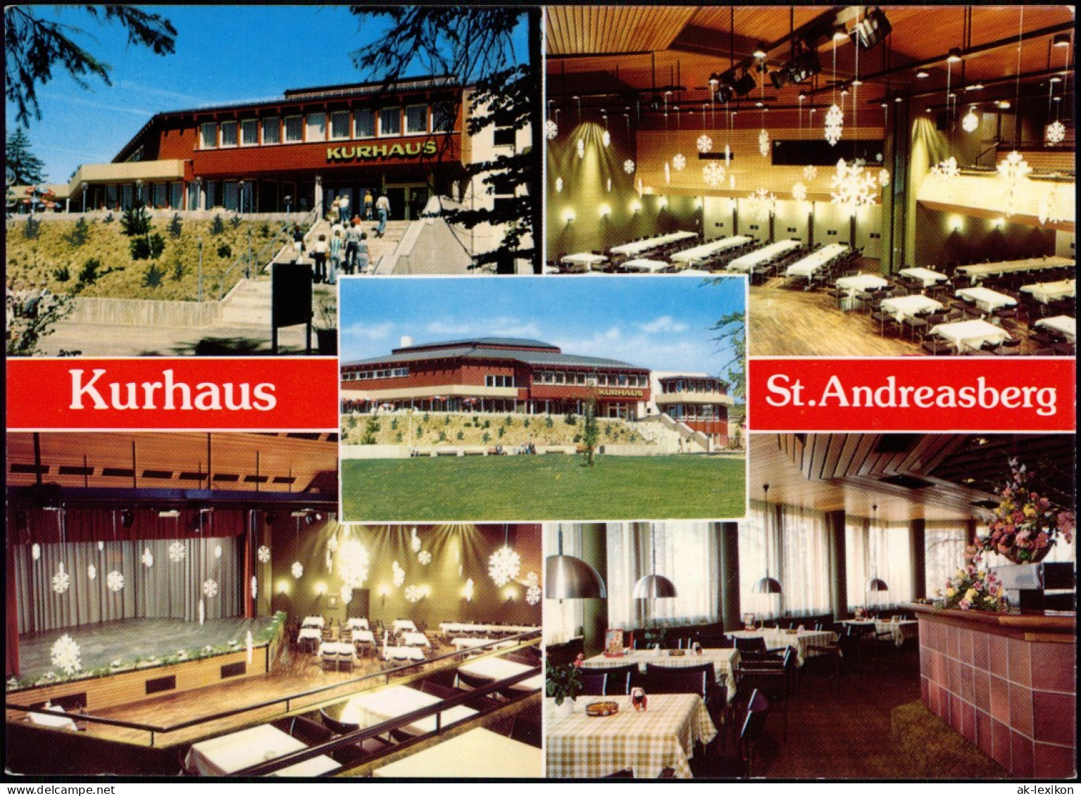 Ansichtskarte Sankt Andreasberg-Braunlage Kurhaus Mit Innenansichten 1978 - St. Andreasberg
