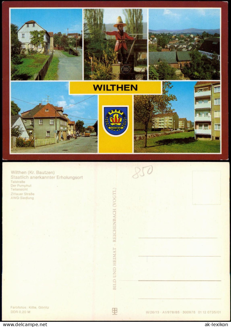 Wilthen Talstraße, Der Pumphut, Zittauer Straße, AWG-Siedlung 1985 - Wilthen