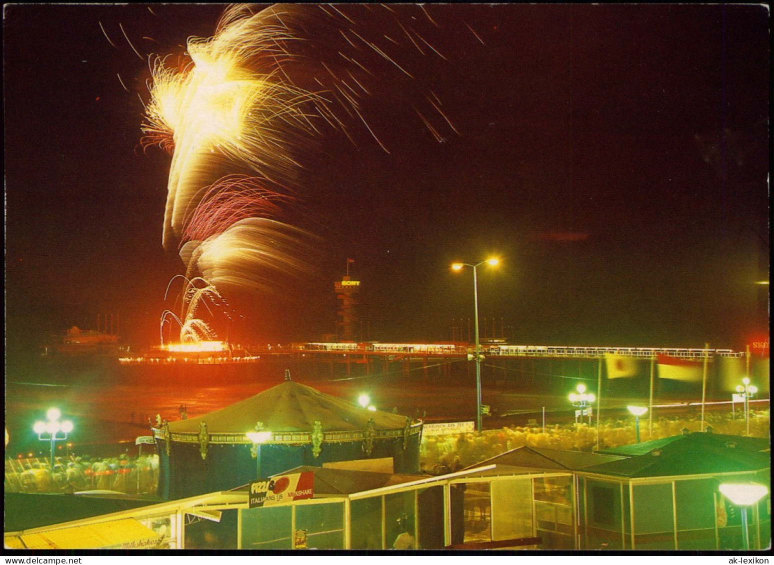 Scheveningen-Den Haag Den Haag Scheveningen Pier Bei Feuerwerk, Fire Works 1970 - Scheveningen