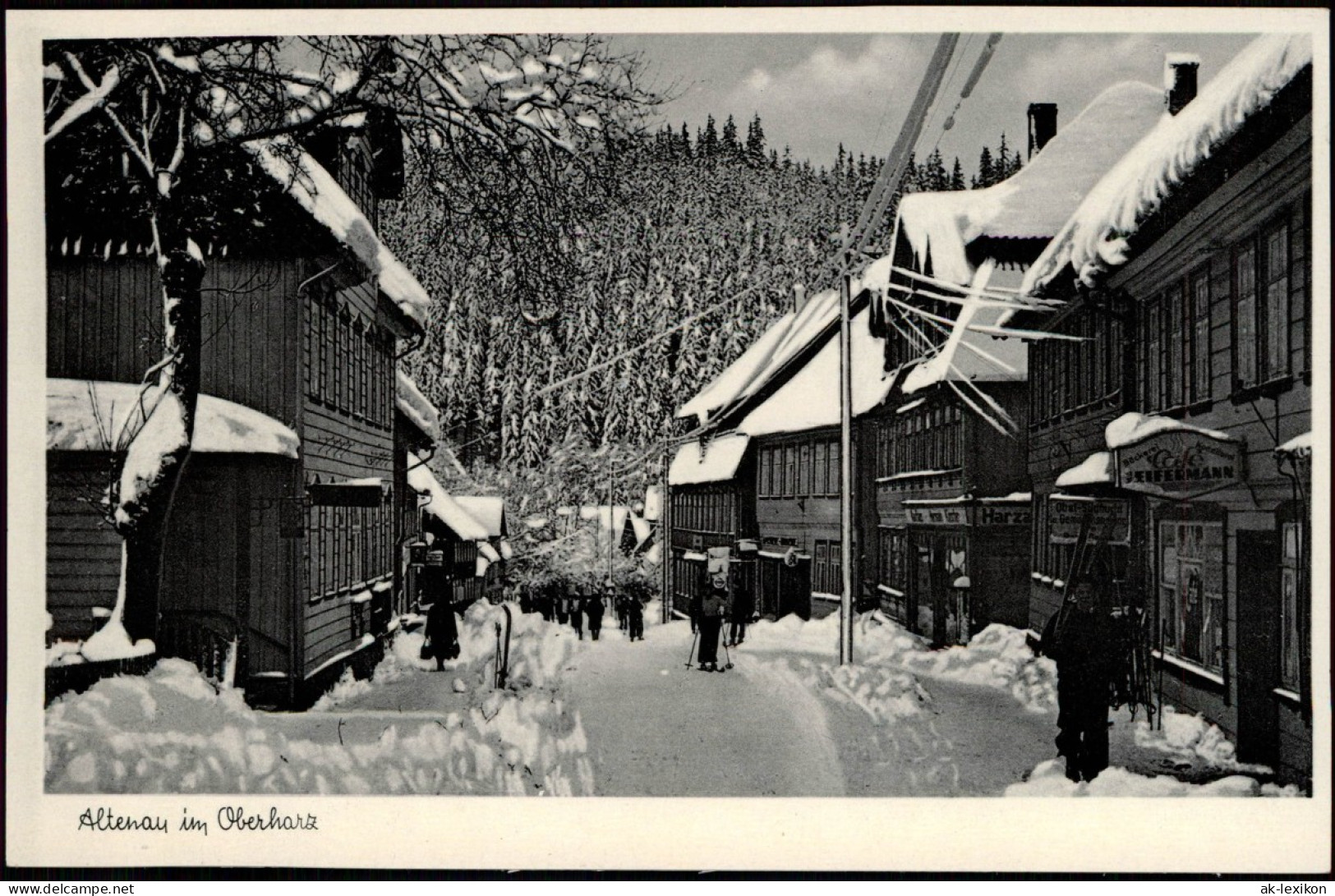 Ansichtskarte Altenau-Clausthal-Zellerfeld Straße Im Winter 1956 - Altenau